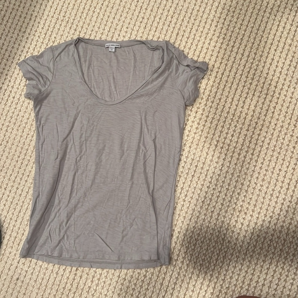 James Perse Deep V-Neck T-Shirt
